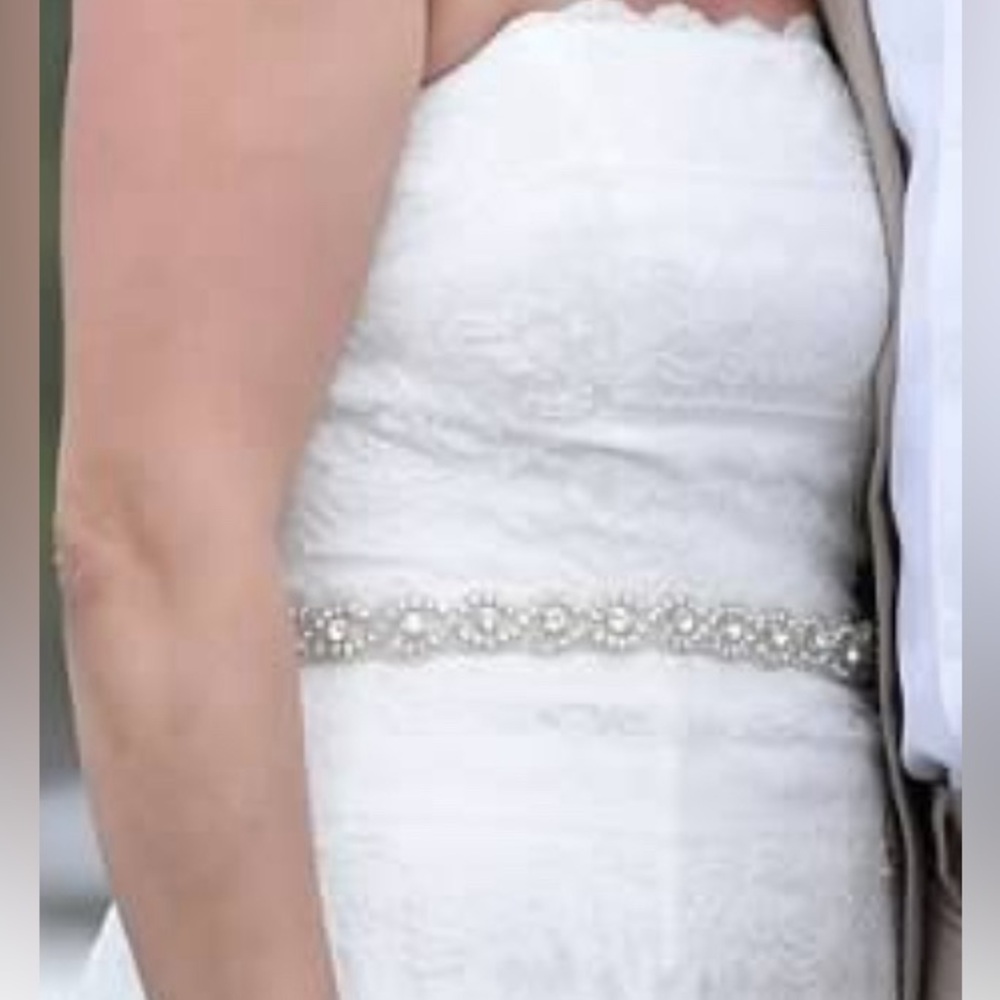 Rhinestone ribbon/sash